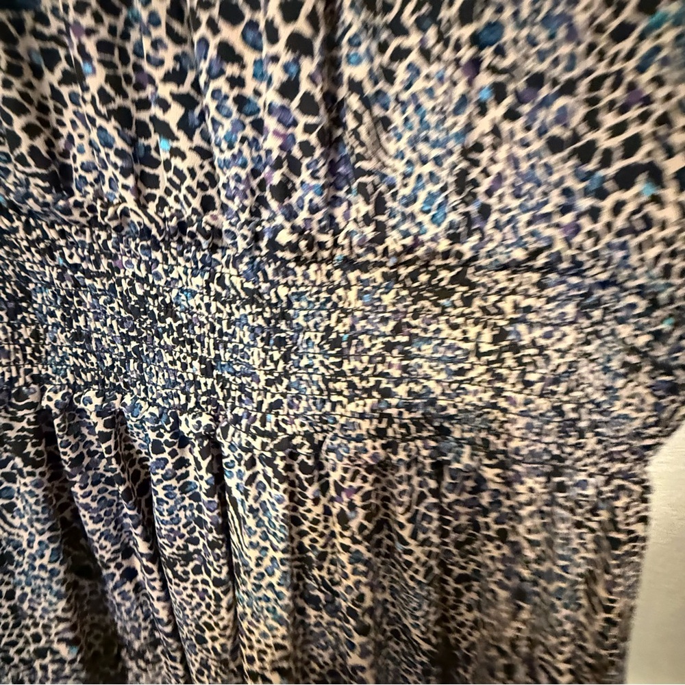XXL Mock neck maxi dress with cheetah print - Free Press. - Picture 9 of 14
